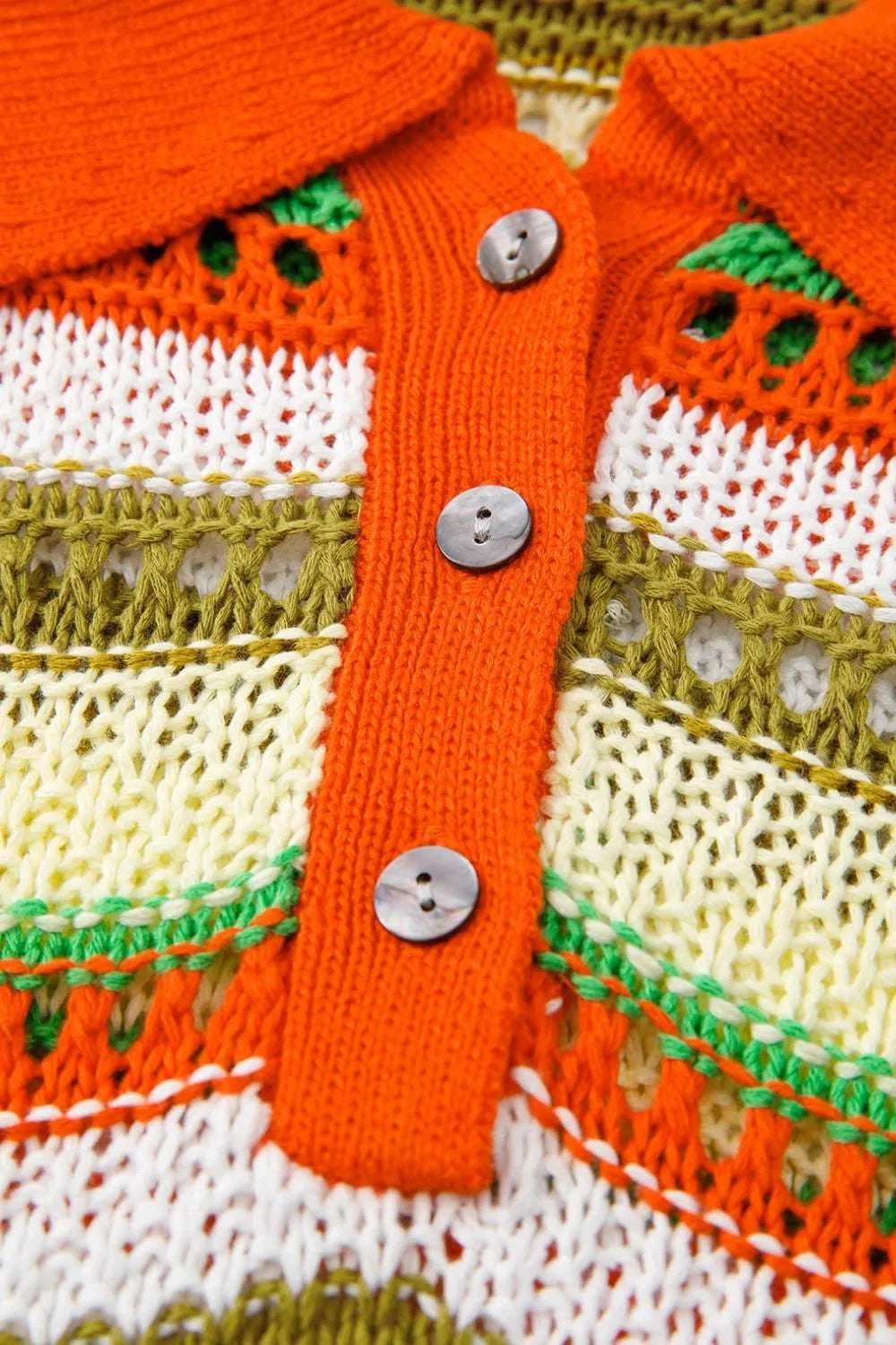 Openwork Stripe Sleeveless Sweater Dress WESTCLOSET