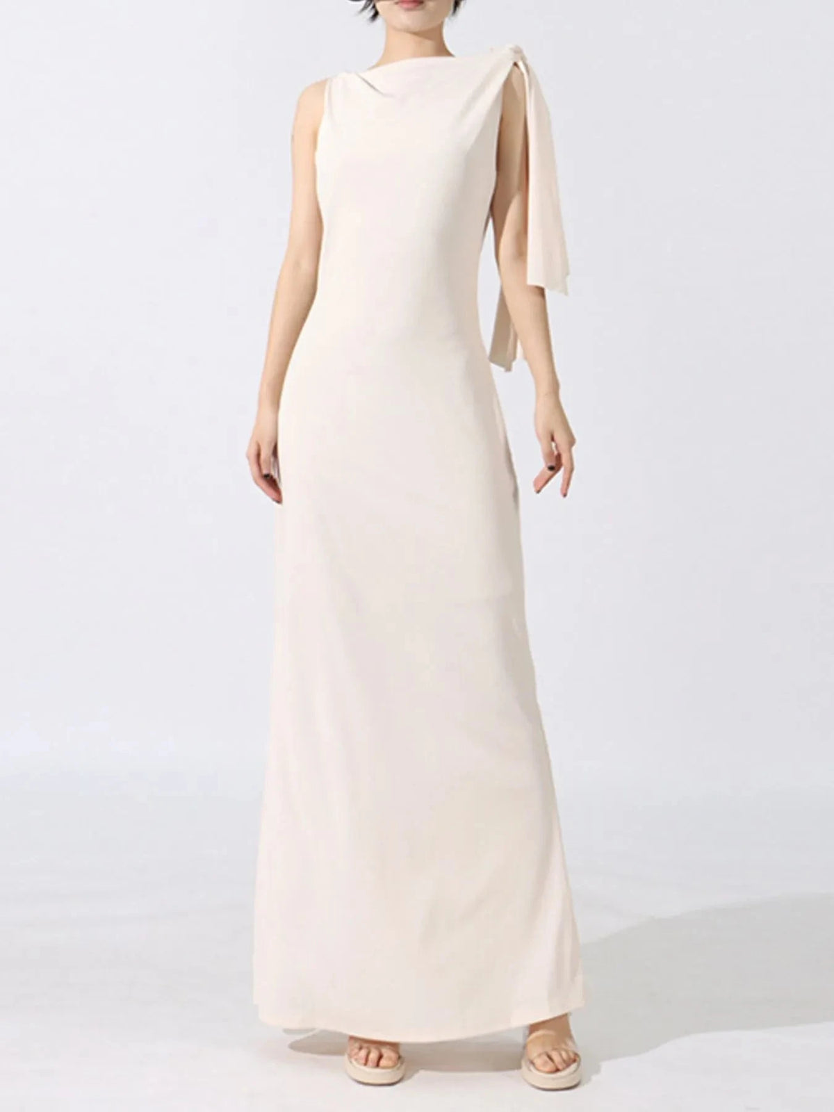 Tie Shoulder Sleeveless Maxi Dress WESTCLOSET