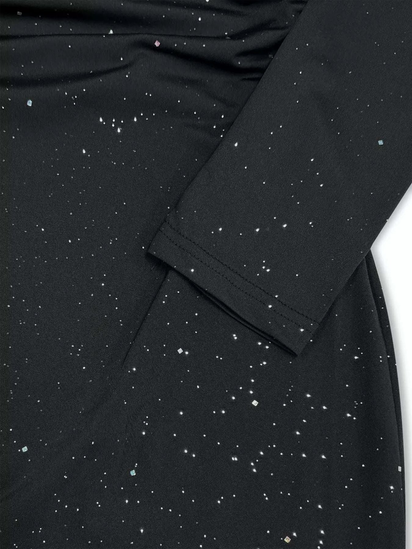 Off-Shoulder Glitter Evening Maxi Dress WESTCLOSET