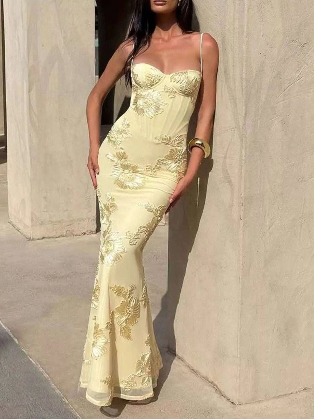 Sweetheart Neck Spaghetti Strap Maxi Dress WESTCLOSET