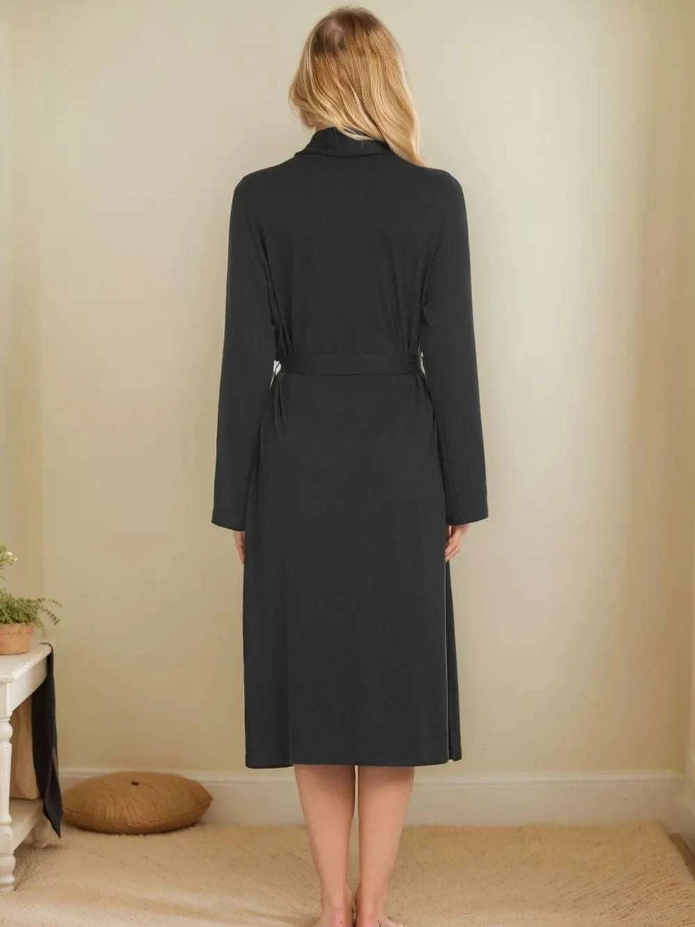 Tied Lounge Nightgown with Pockets WESTCLOSET