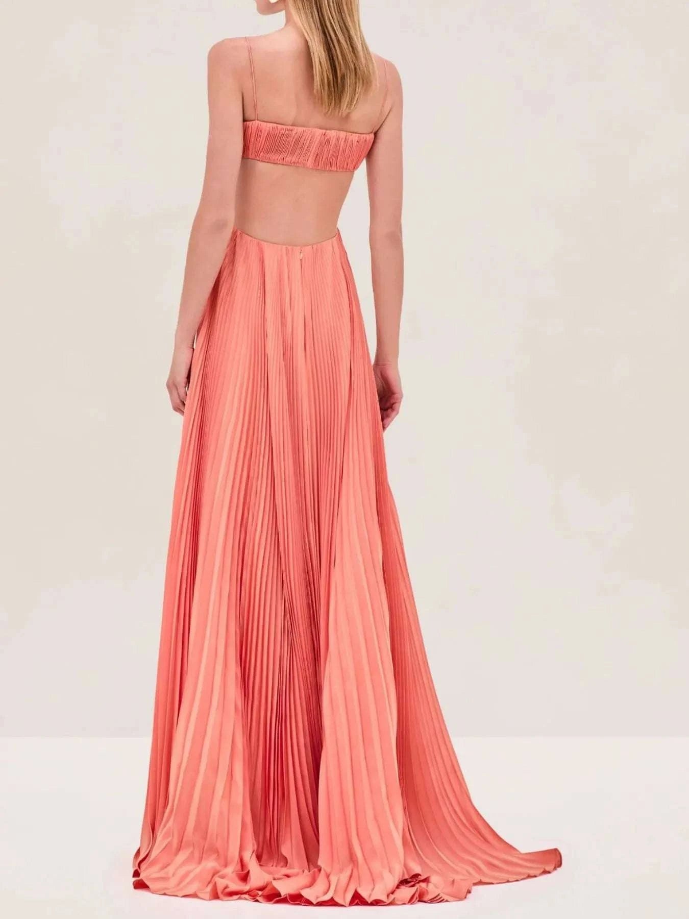 Cutout Ruched Maxi Cami Dress WESTCLOSET