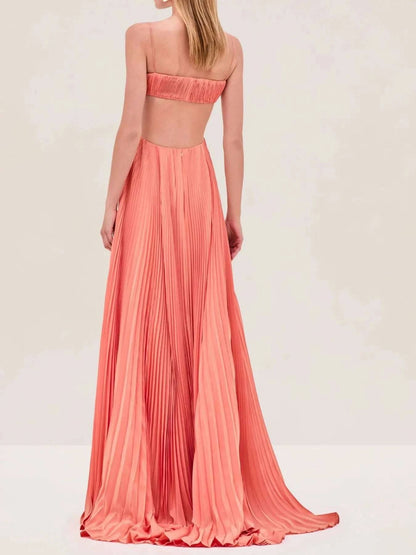 Cutout Ruched Maxi Cami Dress WESTCLOSET