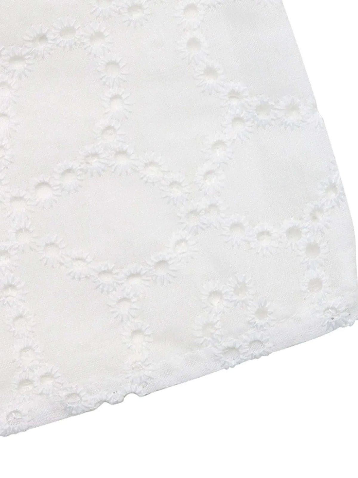 Eyelet Cutout Off-Shoulder Blouse WESTCLOSET