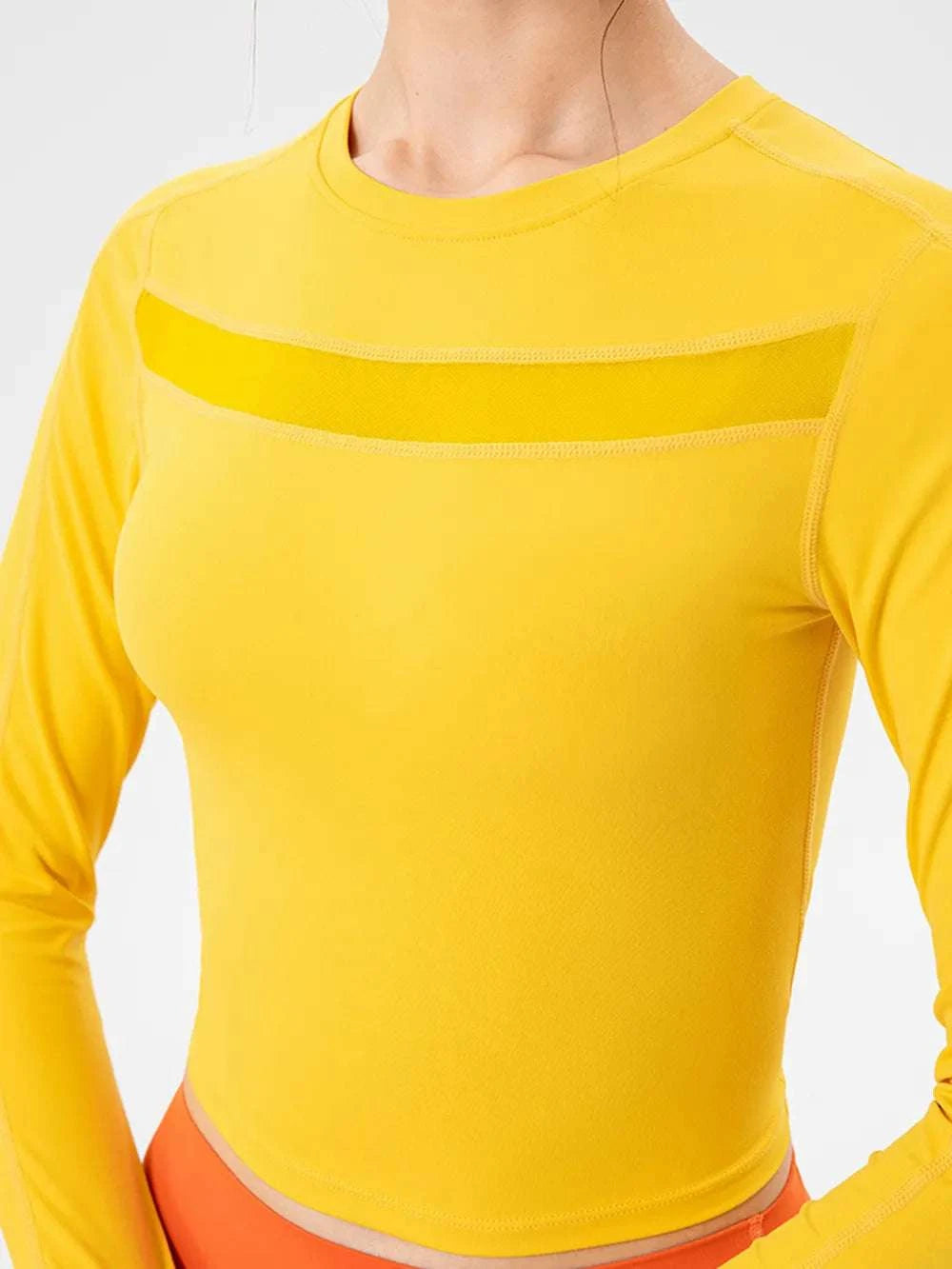 Round Neck Long Sleeve Active T-Shirt WESTCLOSET