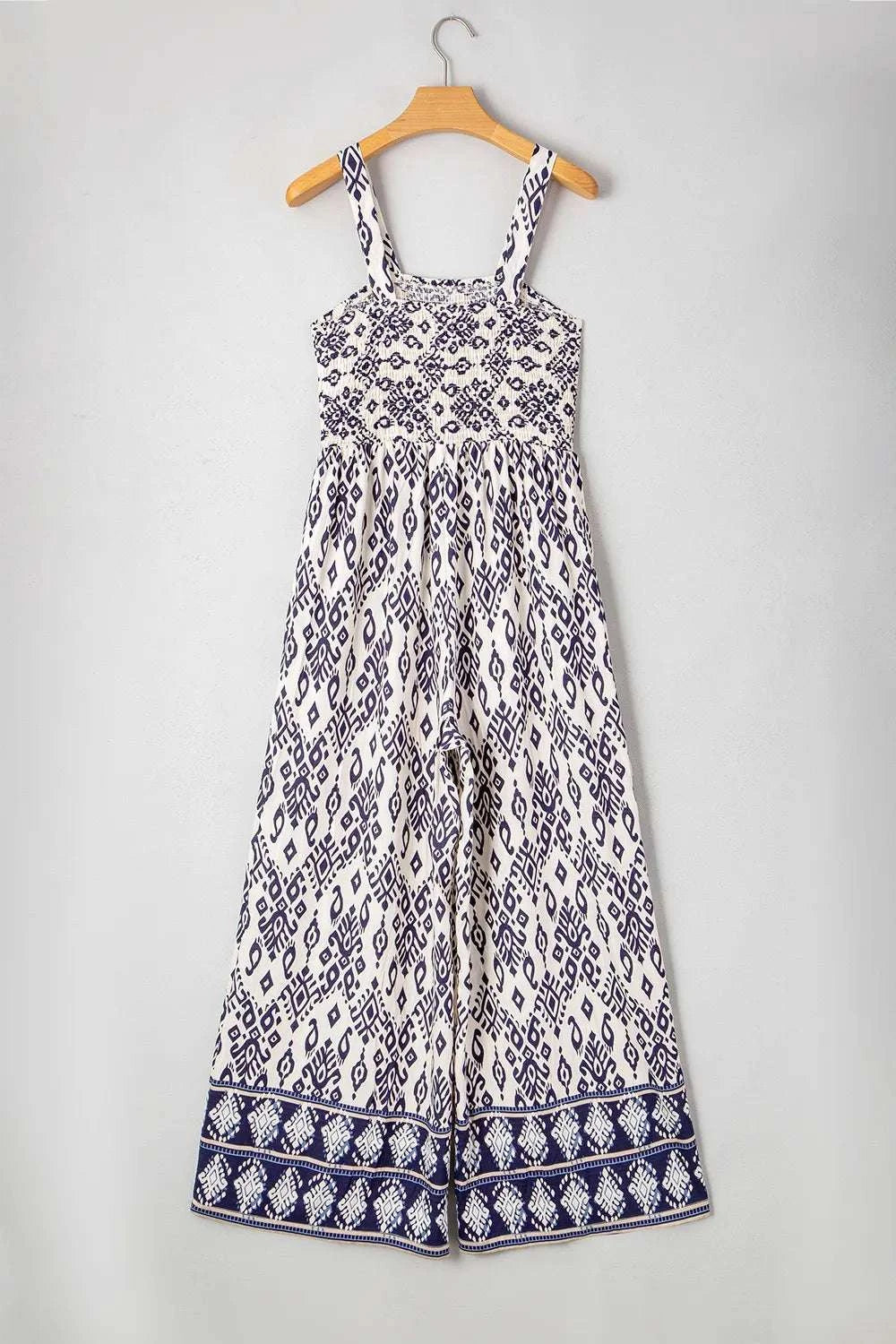 Bohemian Print Wide Leg Jumpsuit WESTCLOSET