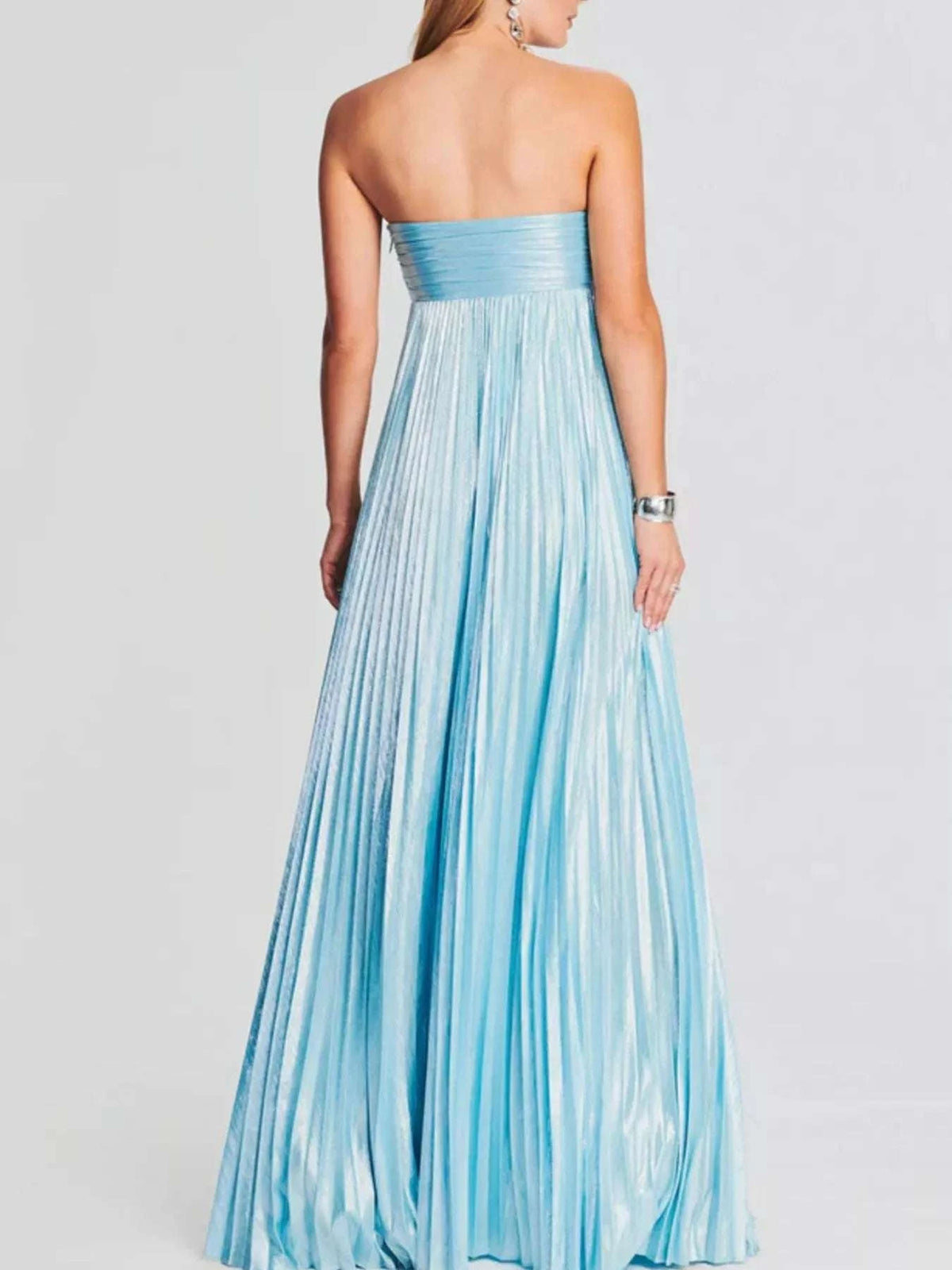 Split Sweetheart Neck Tube Maxi Dress WESTCLOSET