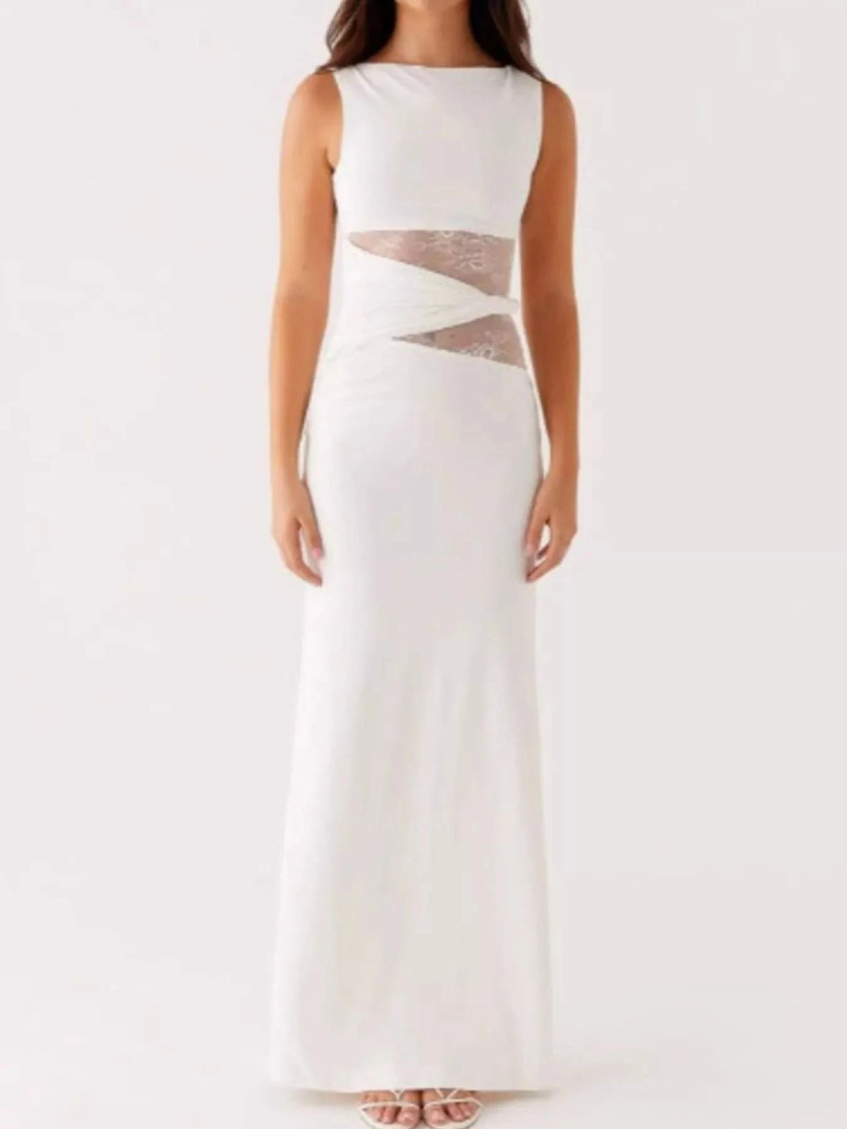 Lace Cutout Sleeveless Maxi Dress WESTCLOSET