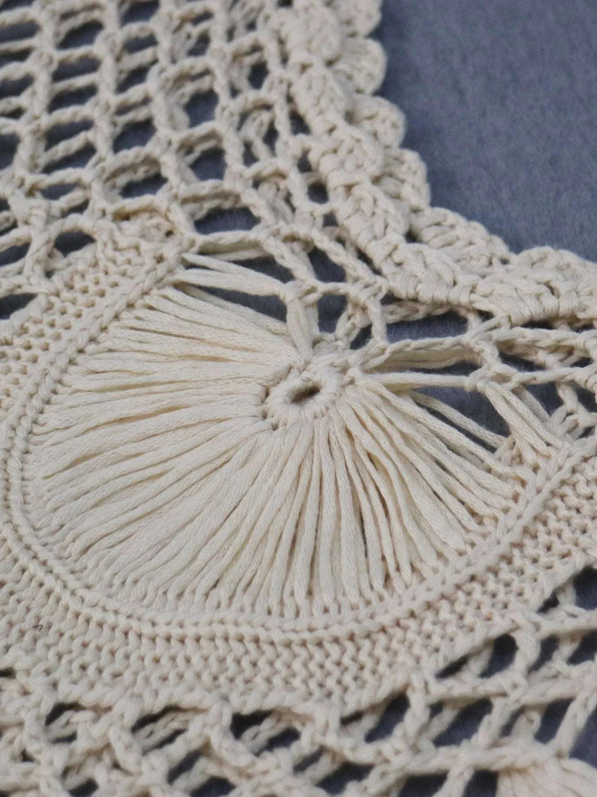 Crochet Fringe Beach Cover Up WESTCLOSET