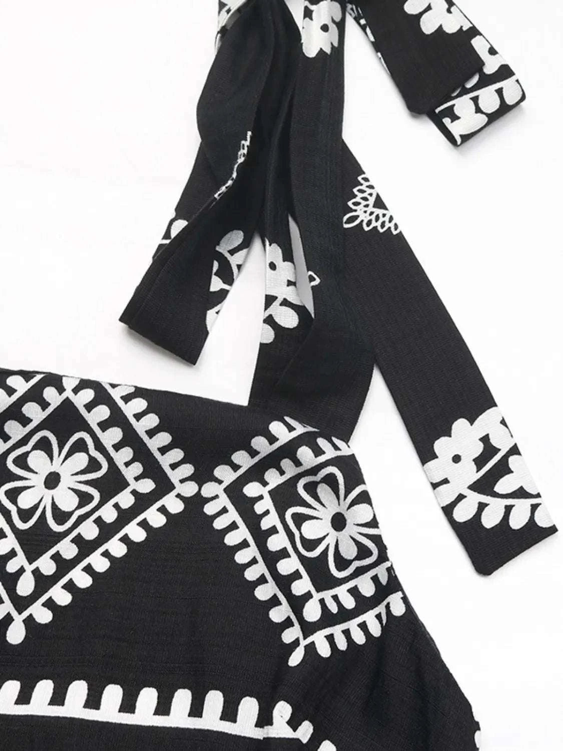 Printed Square Neck Maxi Cami Dress WESTCLOSET