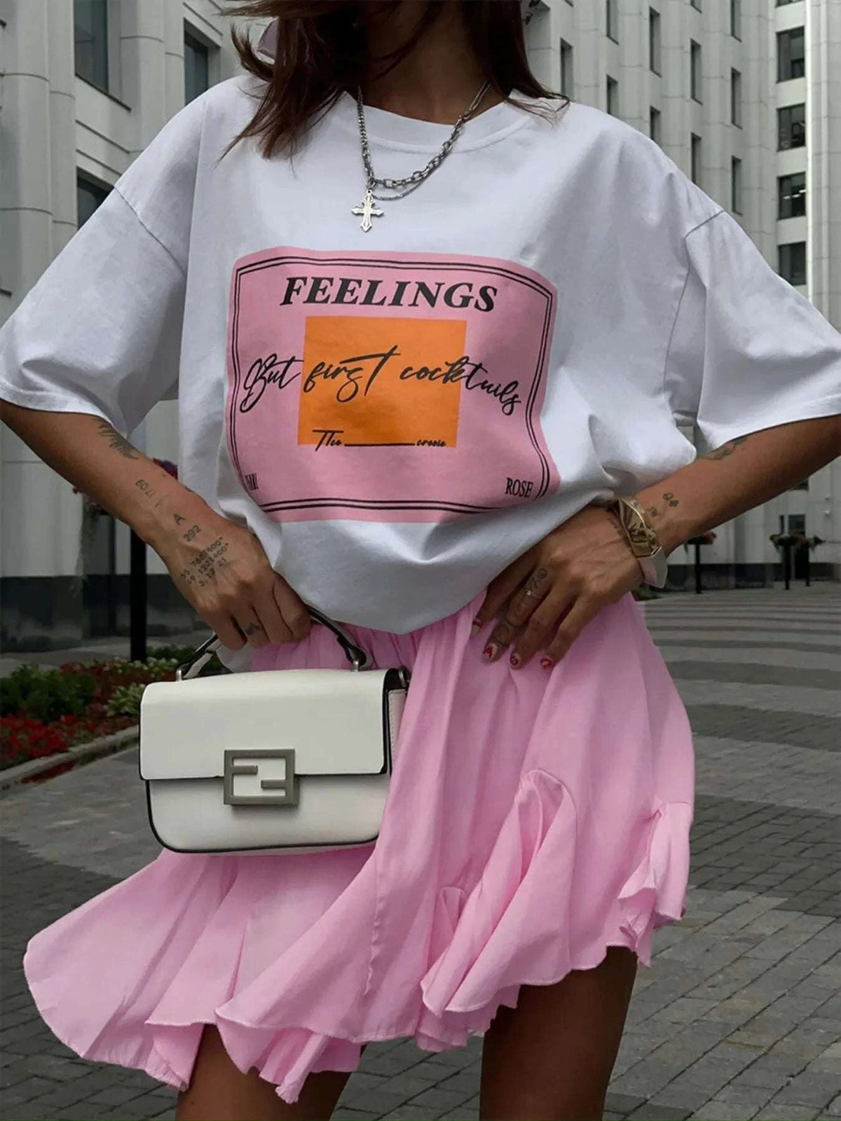 Elastic Waist Ruffled Hem Skirt WESTCLOSET