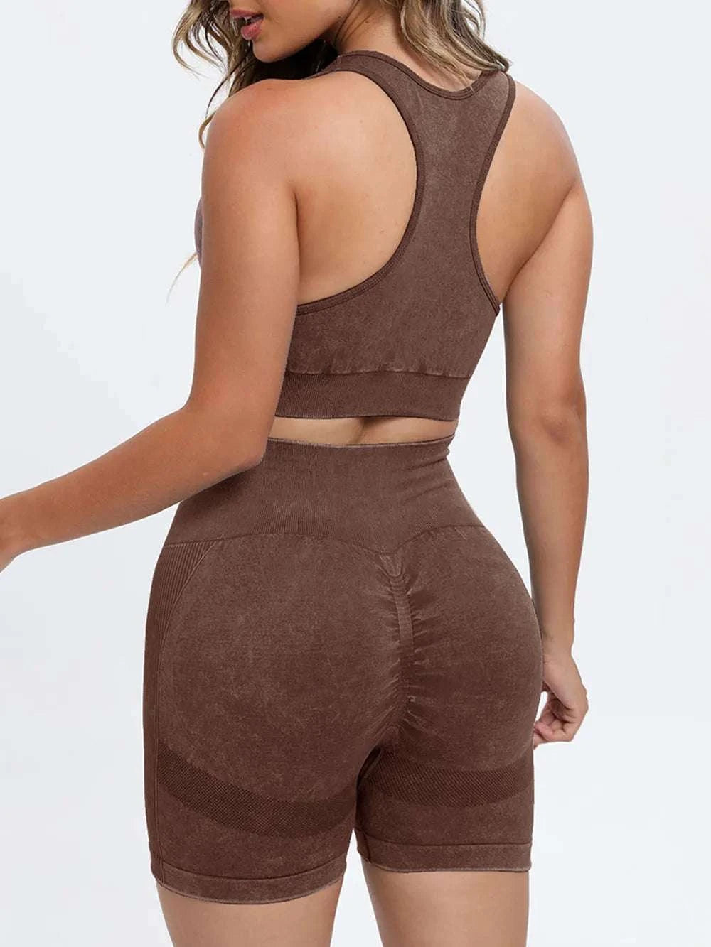 Scoop Neck Wide Strap Top and Shorts Active Set WESTCLOSET