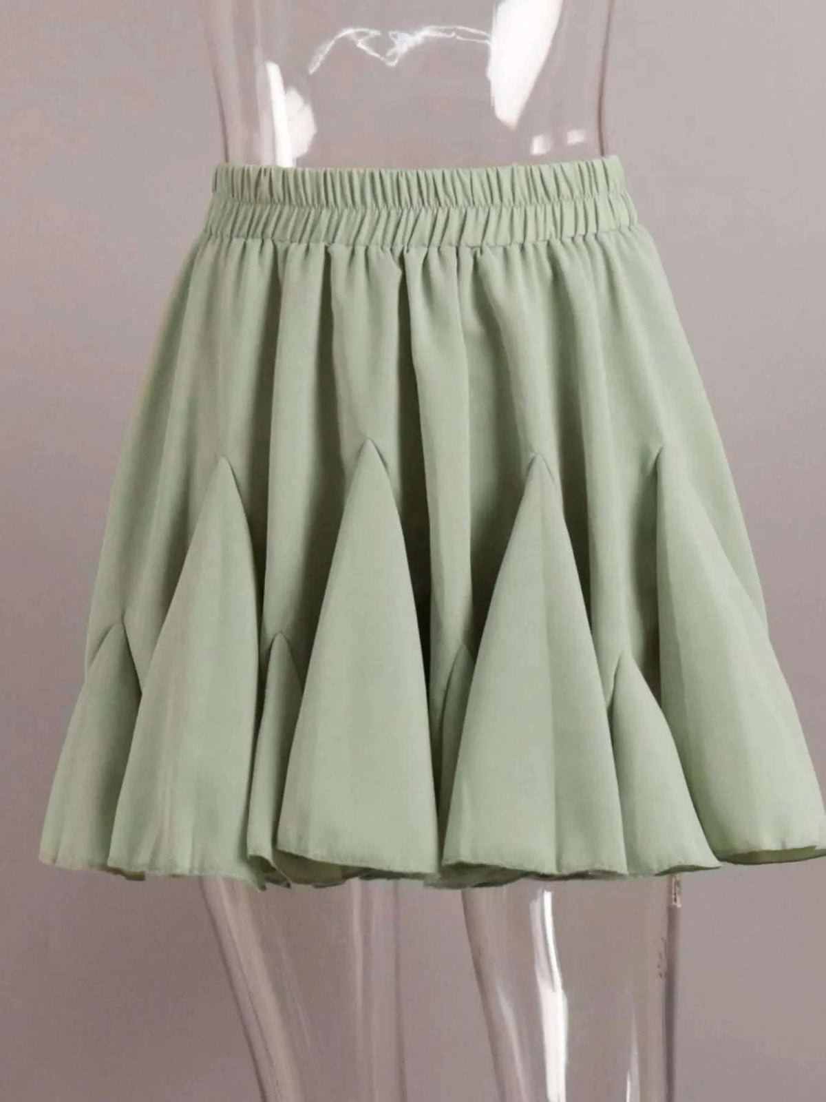 Elastic Waist Ruffled Hem Skirt WESTCLOSET