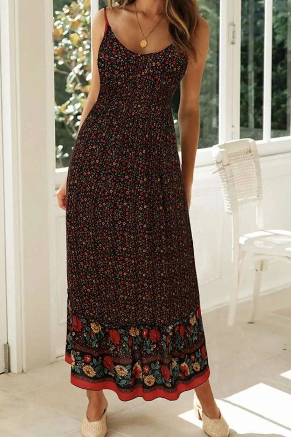 Printed Maxi Cami Dress WESTCLOSET