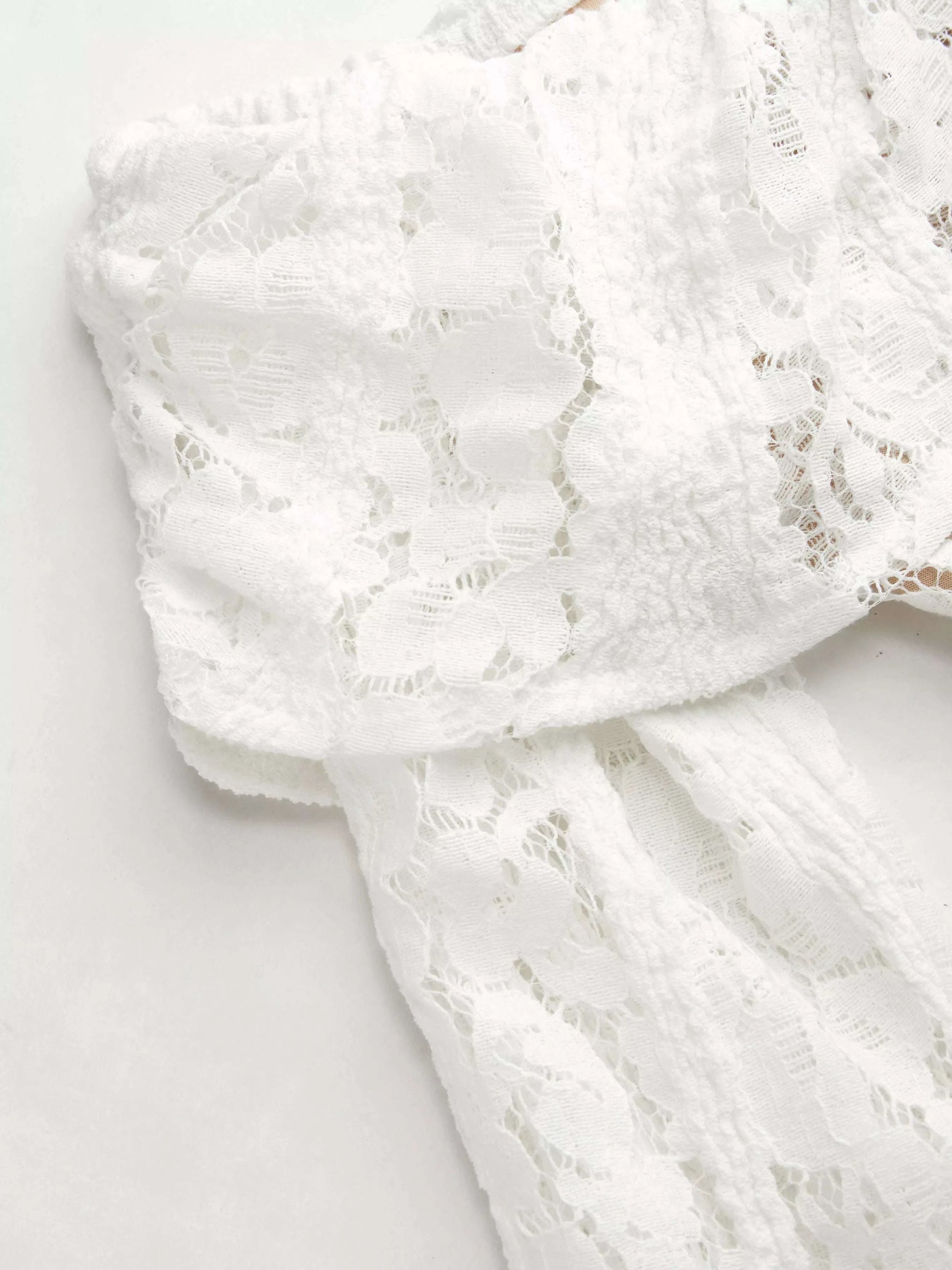 Off-Shoulder Lace Top with Bell Sleeves WESTCLOSET