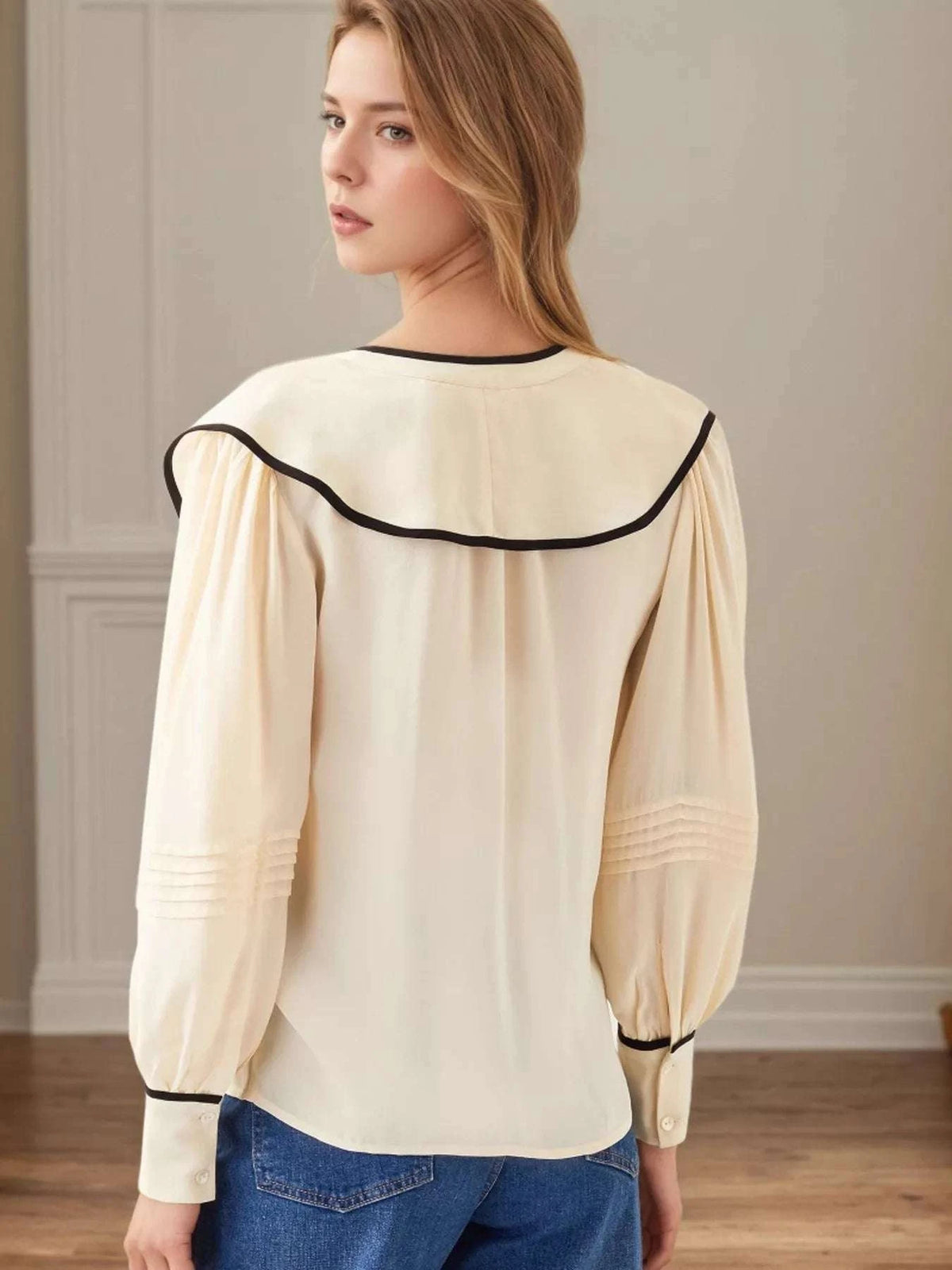 Ruffled Long Sleeve Blouse WESTCLOSET