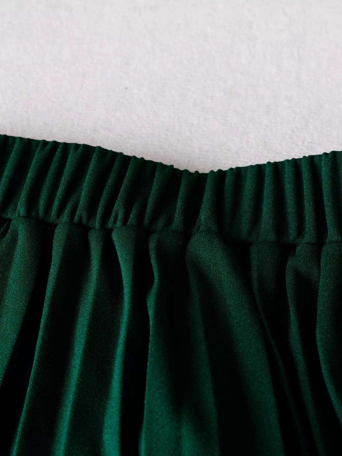 Two Tone Long Sleeve Top and Pleated Skirt Set WESTCLOSET