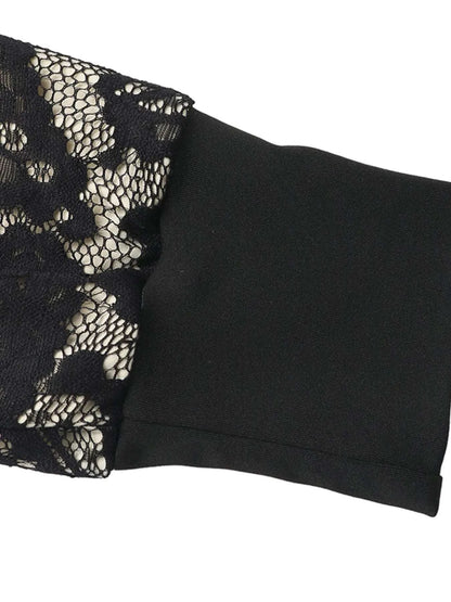 Lace V-Neck Long Sleeve Maxi Dress WESTCLOSET