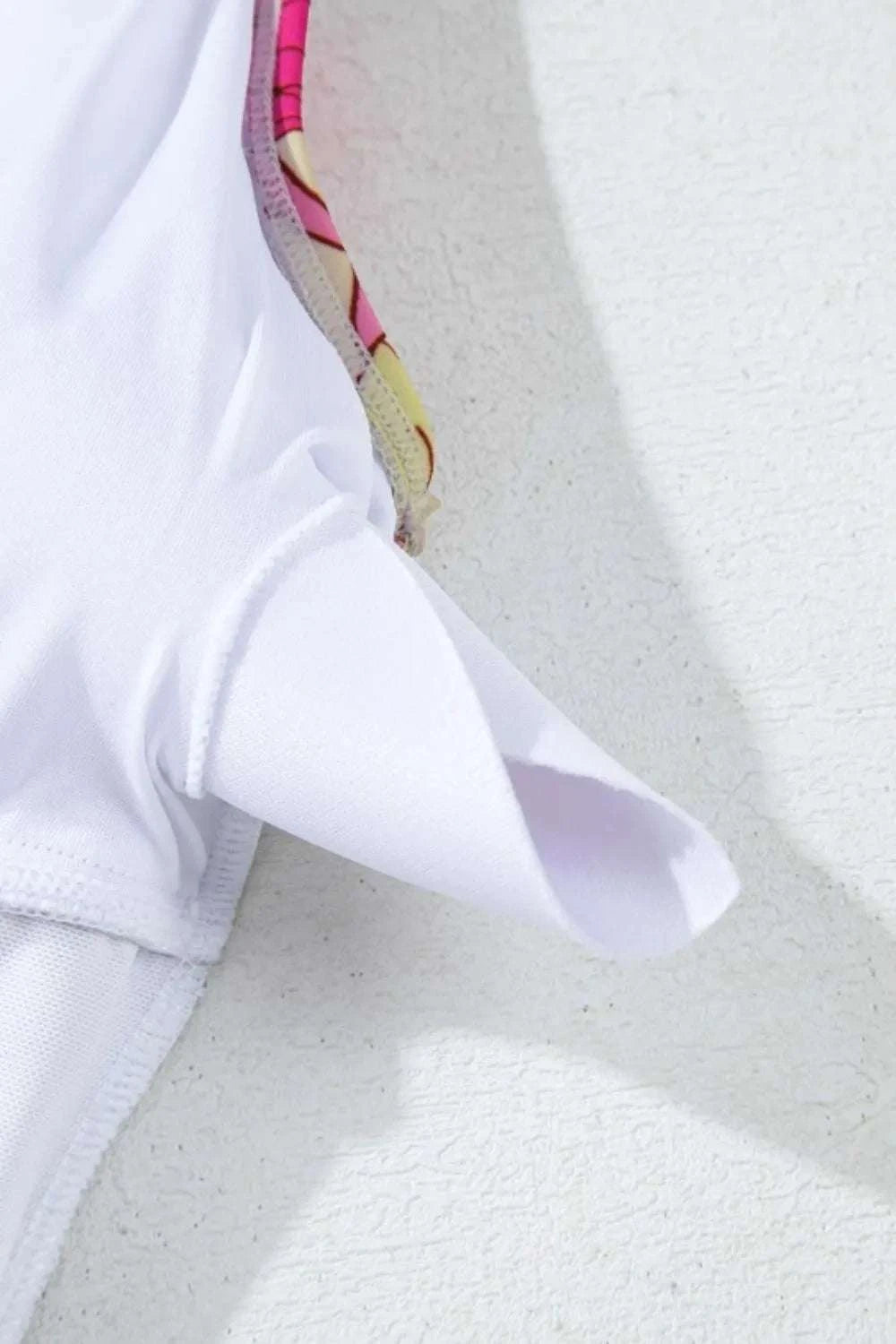 Floral Ruffle Trim Tummy Control One Piece Swimsuit WESTCLOSET