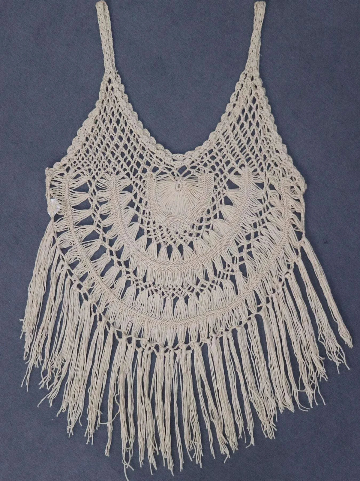 Crochet Fringe Beach Cover Up WESTCLOSET