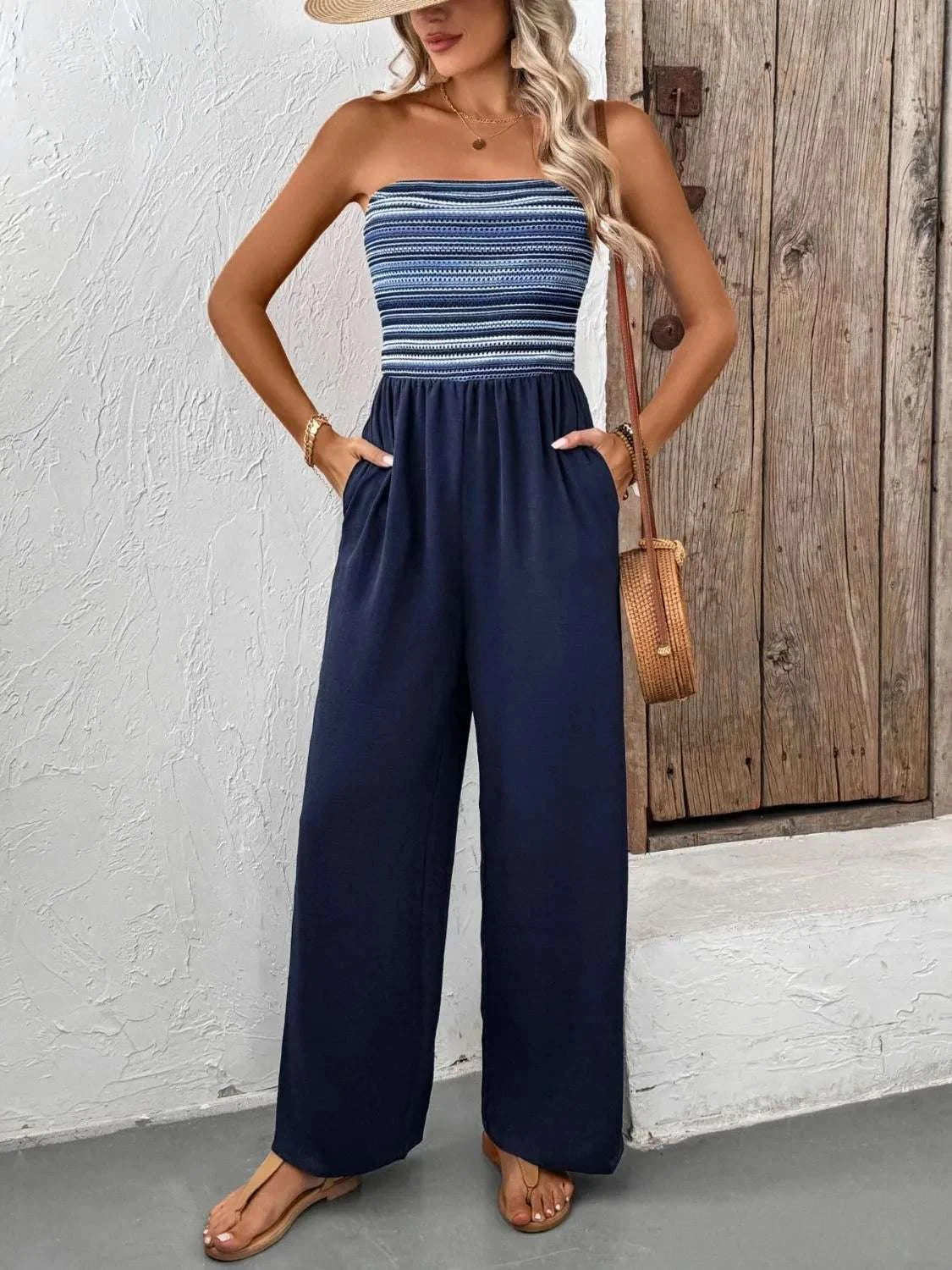 Tube Wide Leg Jumpsuit WESTCLOSET