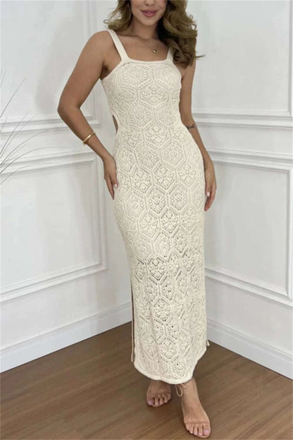 Cutout Side Slit Maxi Tank Dress WESTCLOSET