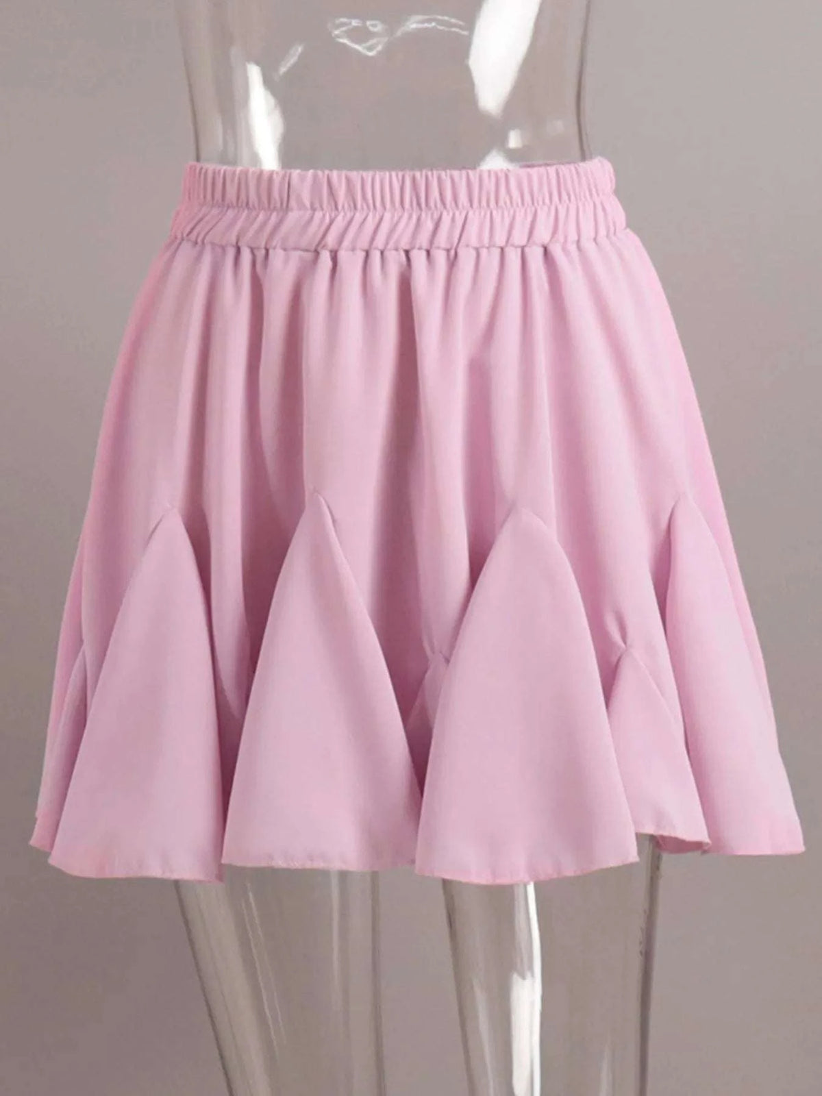 Elastic Waist Ruffled Hem Skirt WESTCLOSET