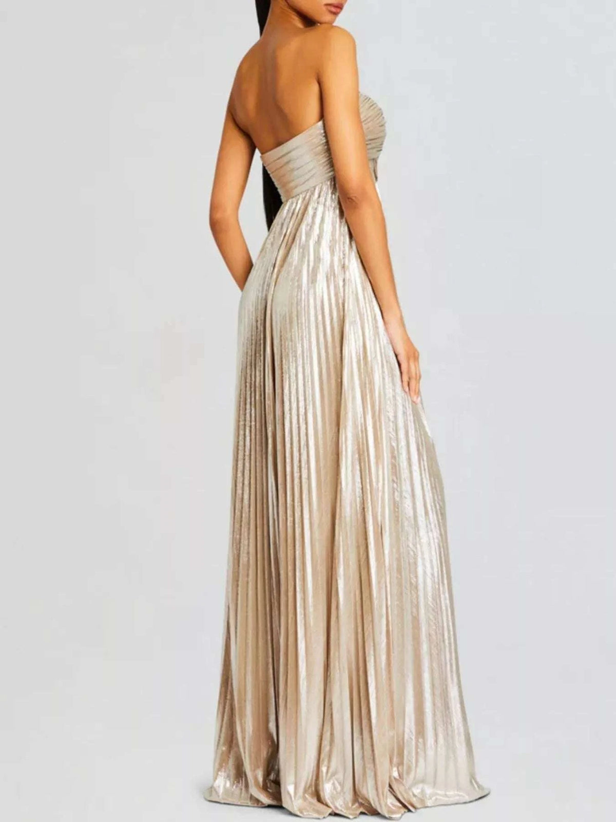 Split Sweetheart Neck Tube Maxi Dress WESTCLOSET