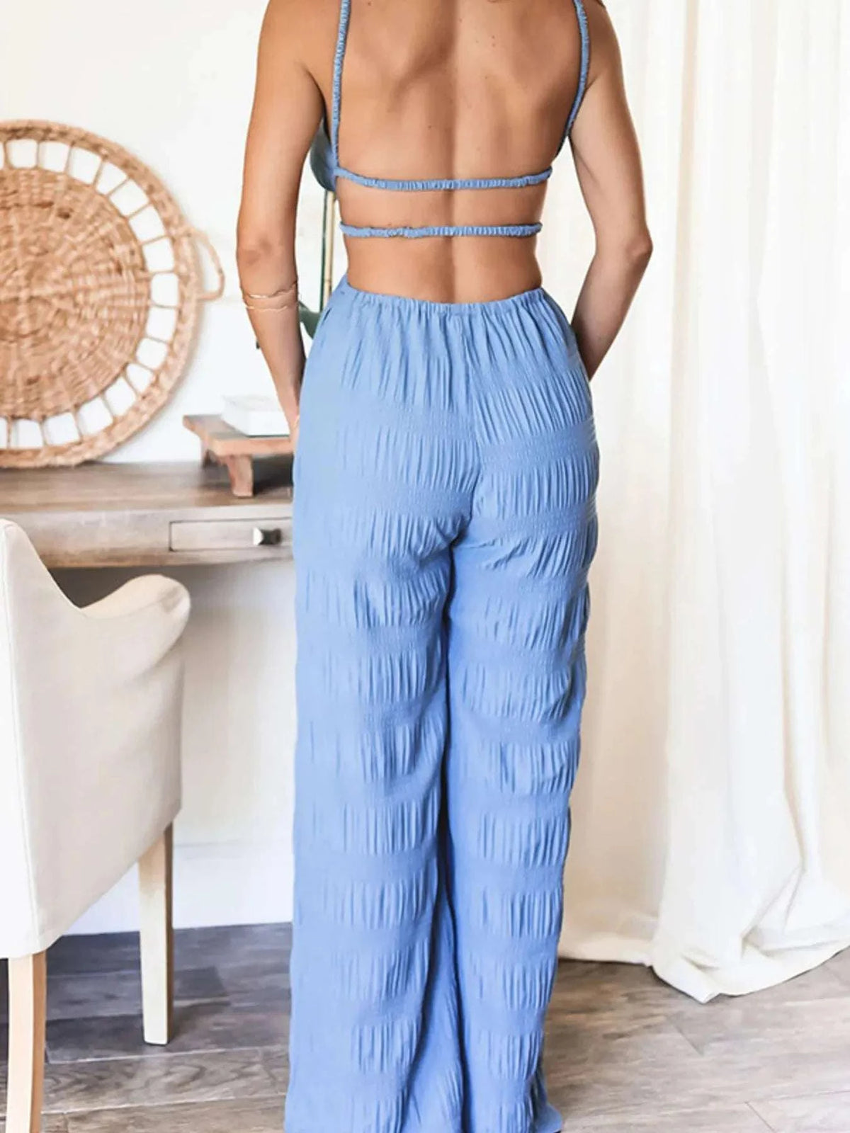 Cut-Out Wide Leg Jumpsuit WESTCLOSET