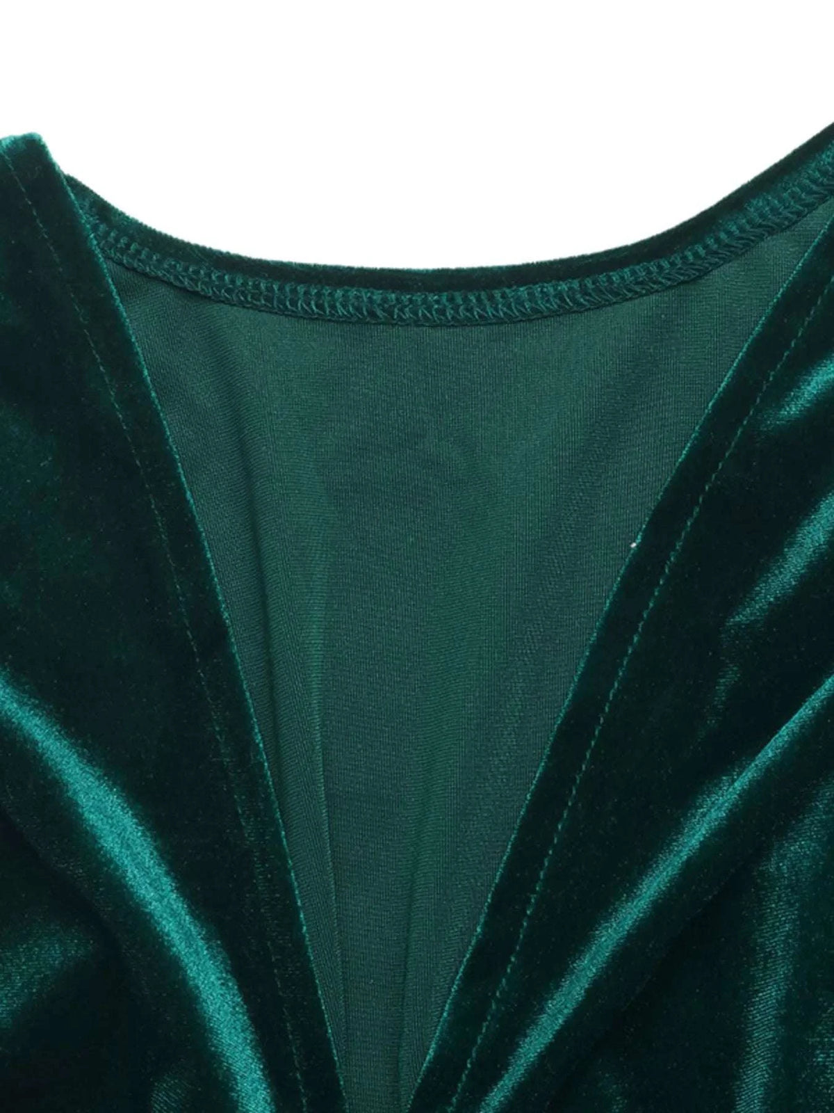 Velvet V-Neck Long Sleeve Maxi Dress WESTCLOSET