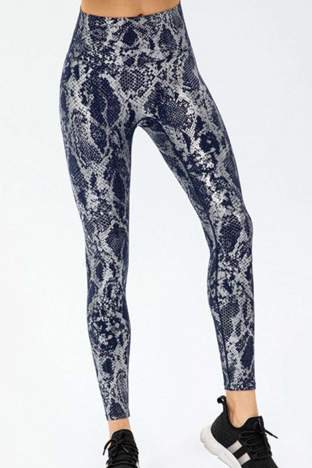 Animal Print Slim Fit Wide Waistband Long Sports Pants WESTCLOSET