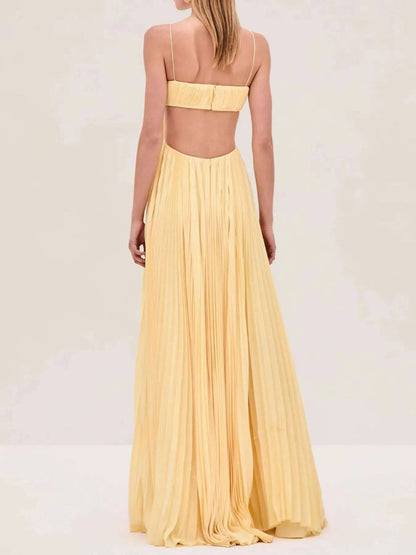 Cutout Ruched Maxi Cami Dress WESTCLOSET