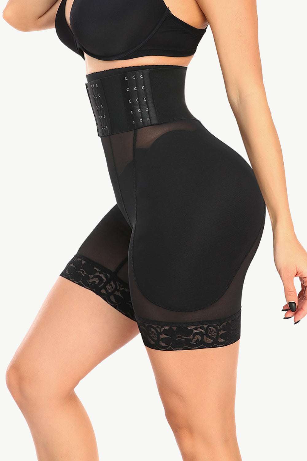 Full Size Breathable Lace Trim Shaping Shorts WESTCLOSET