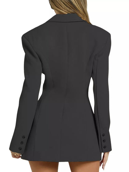 Lapel Collar Fitted Blazer Dress WESTCLOSET
