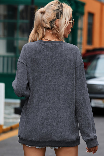WestCloset Valentine’s Day LOVE Round Neck Long Sleeve Sweatshirt 