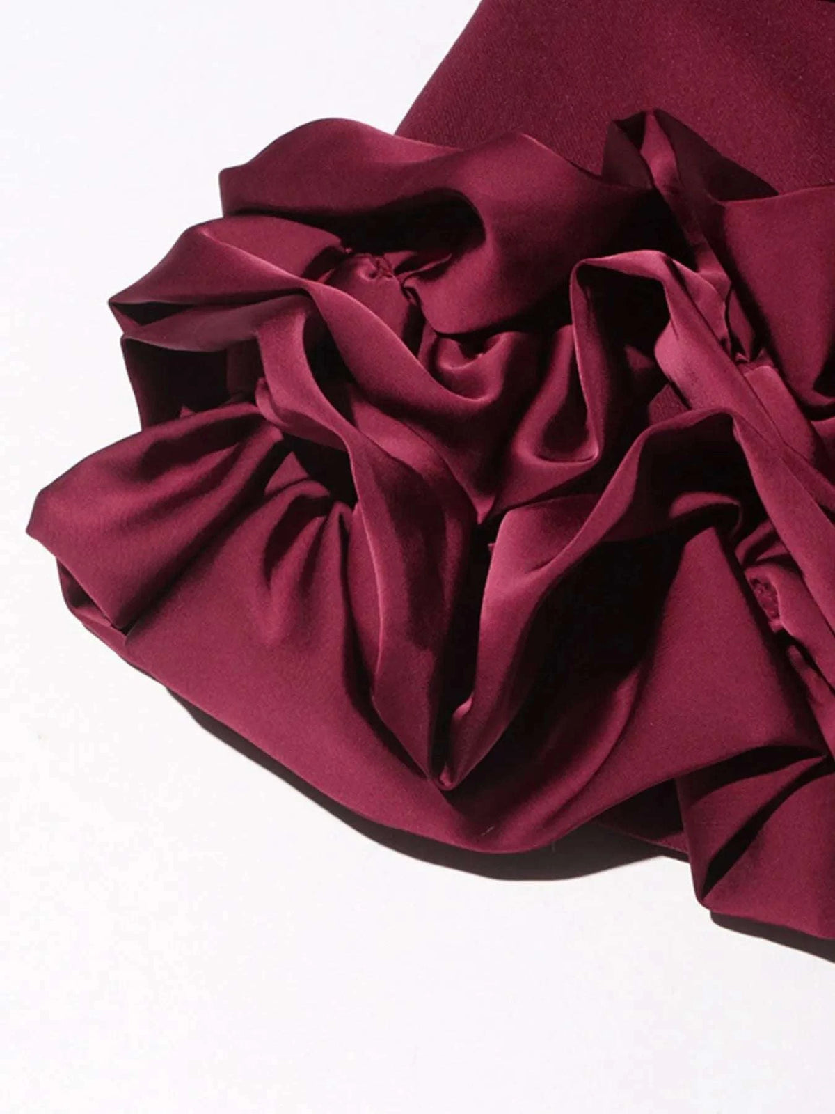 Ruffle Hem Double-Breasted Blazer Dress WESTCLOSET