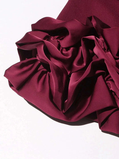 Ruffle Hem Double-Breasted Blazer Dress WESTCLOSET
