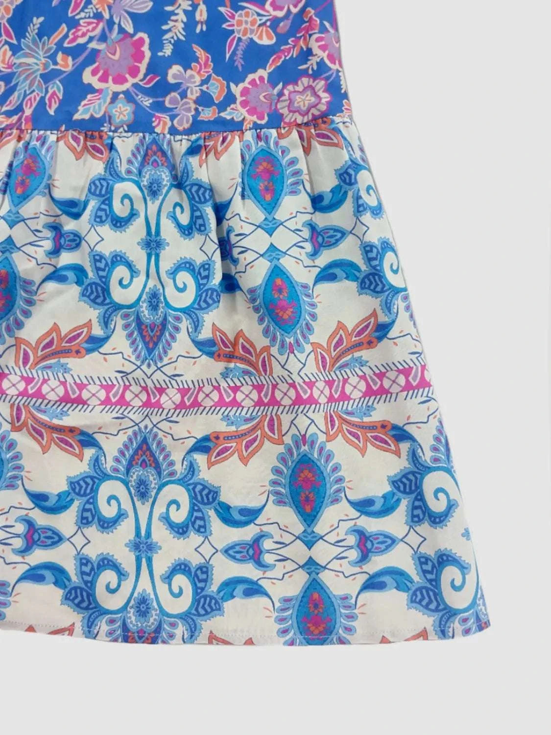 Smocked Off-Shoulder Printed Top and Skirt Set WESTCLOSET