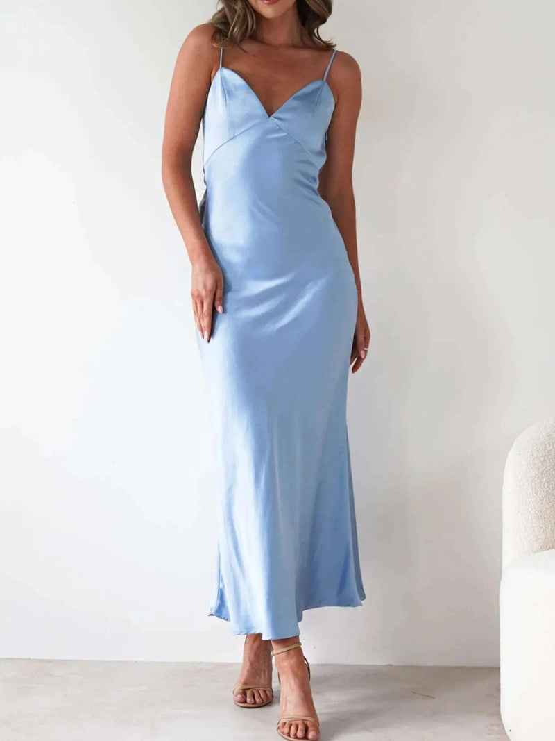 Satin Backless Cami Dress WESTCLOSET