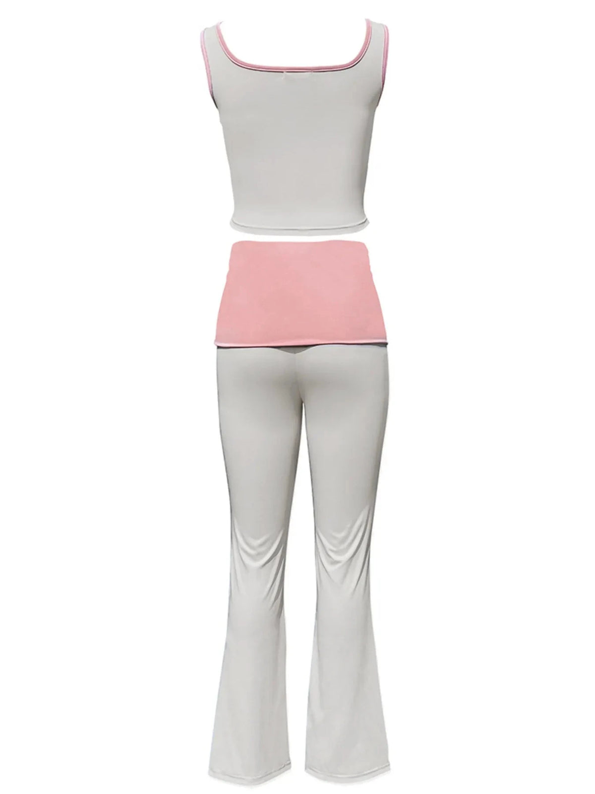Contrast Trim Tank and Pants Active Set WESTCLOSET