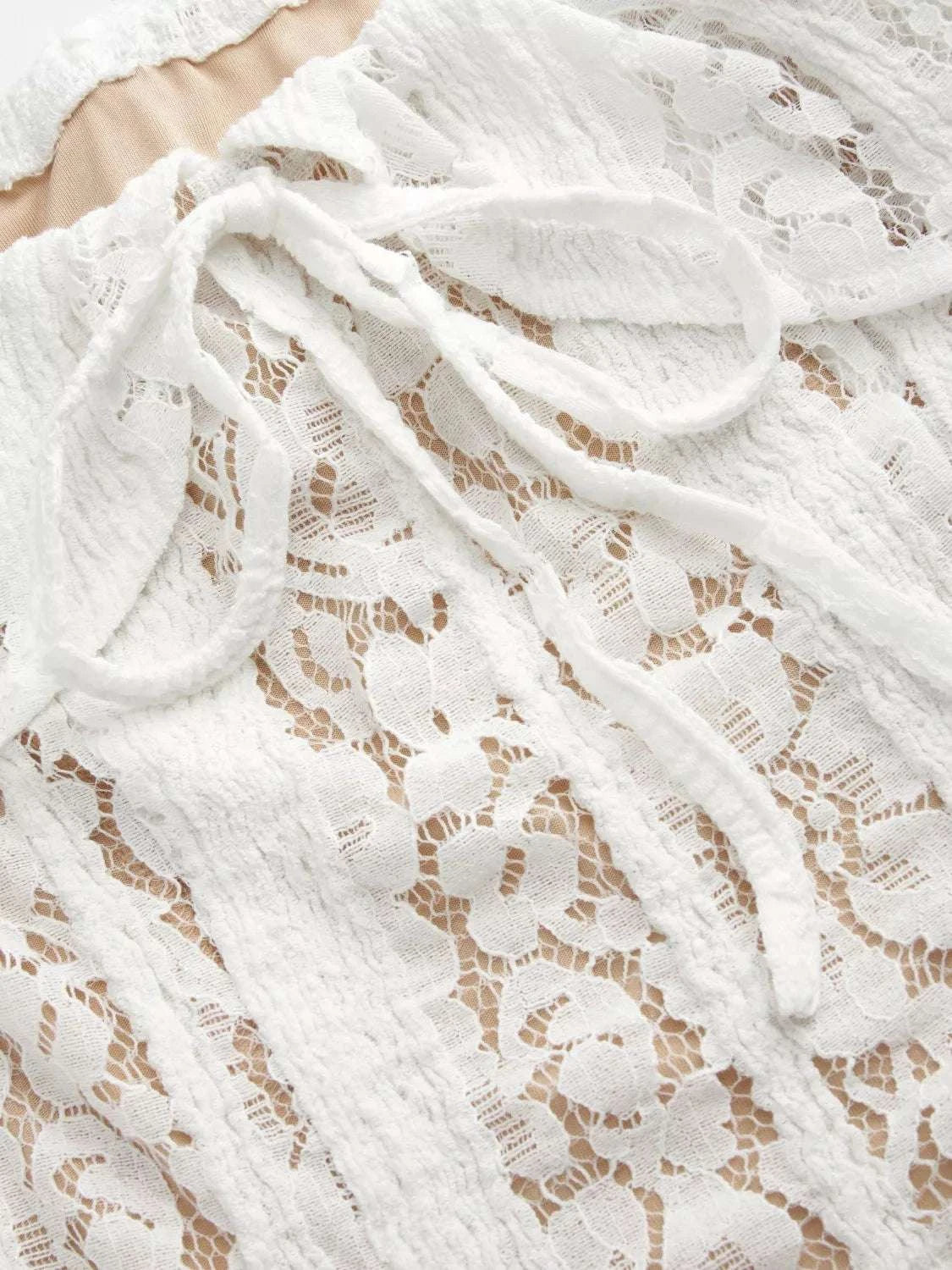 Off-Shoulder Lace Top with Bell Sleeves WESTCLOSET