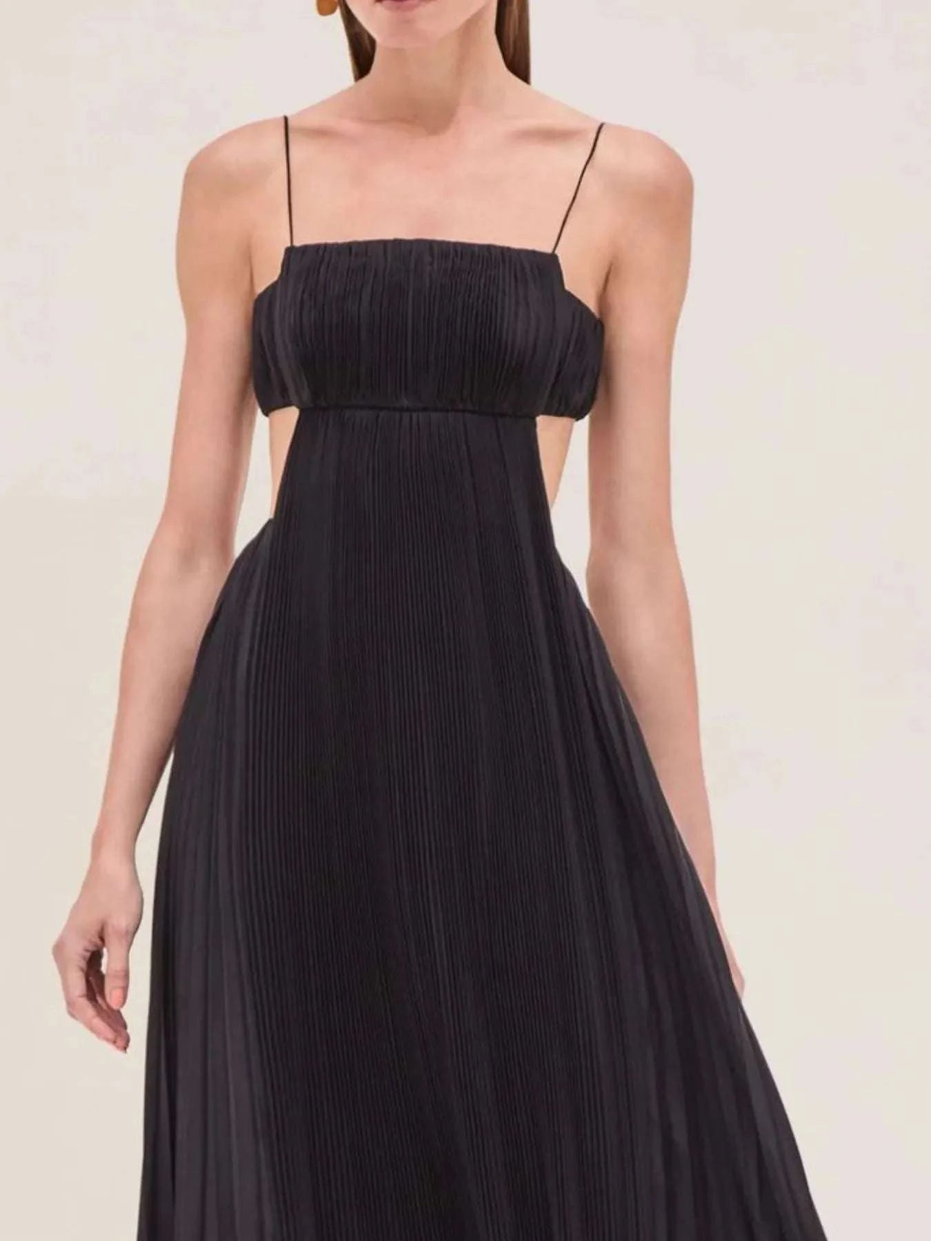 Cutout Ruched Maxi Cami Dress WESTCLOSET