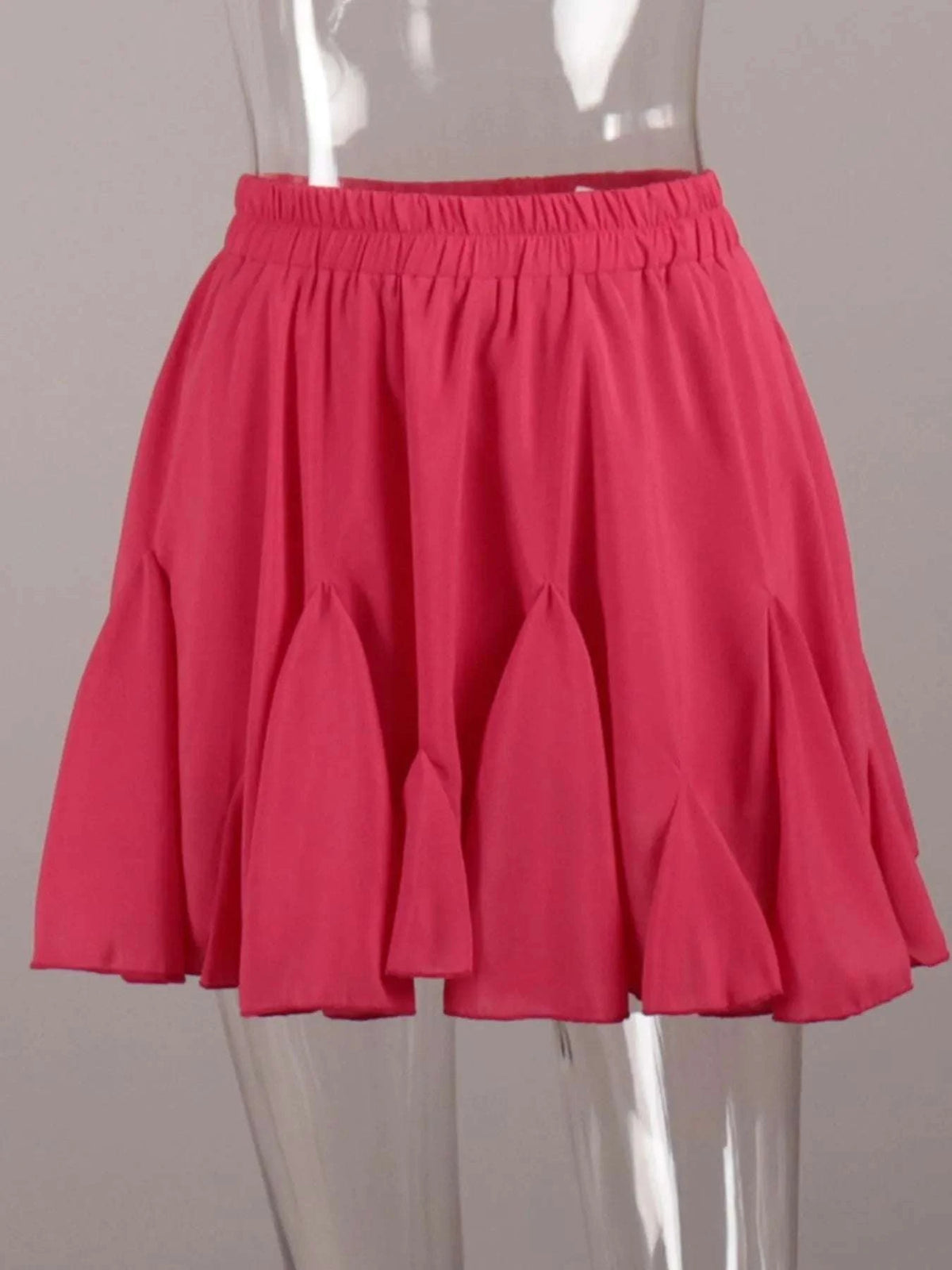 Elastic Waist Ruffled Hem Skirt WESTCLOSET