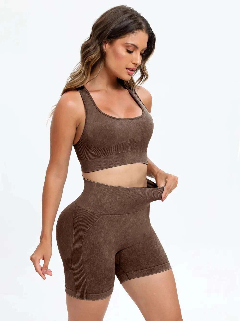 Scoop Neck Wide Strap Top and Shorts Active Set WESTCLOSET