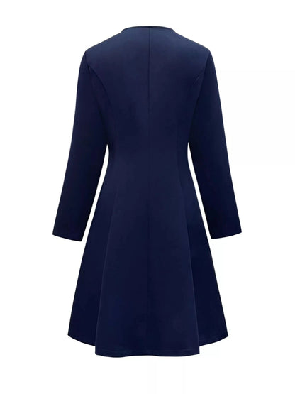 Button-Front A-Line Dress WESTCLOSET