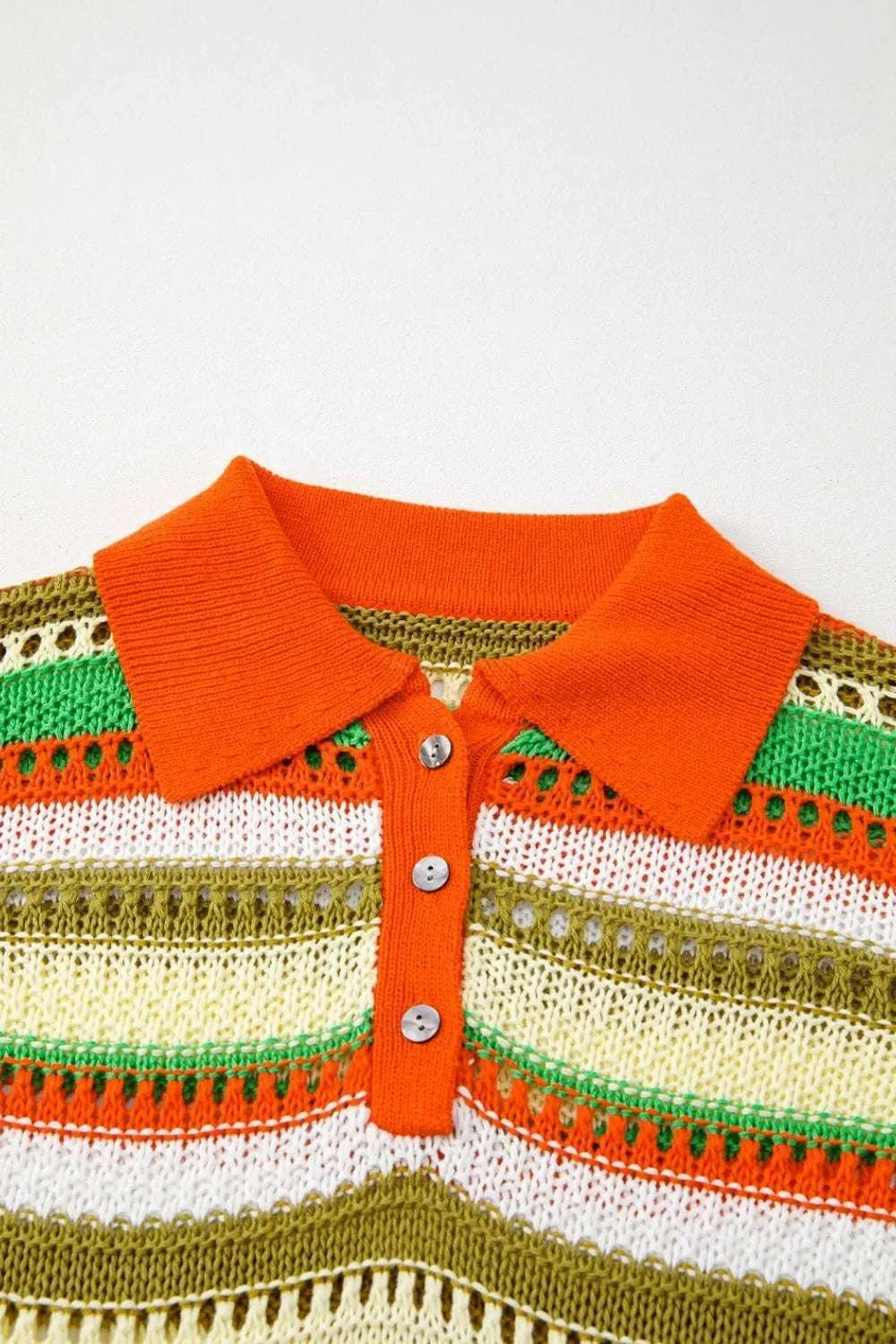 Openwork Stripe Sleeveless Sweater Dress WESTCLOSET