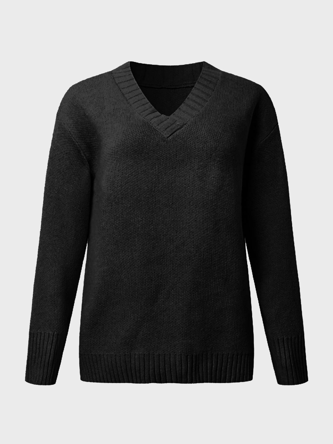 V Neck Long Sleeve Knit Top / ネップヤーントップス V-Neck Long Sleeve Knit Top | WESTCLOSET