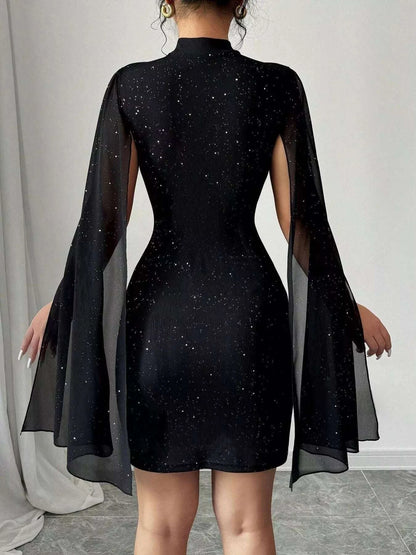 Back view of cutout bodycon mini dress WestCloset