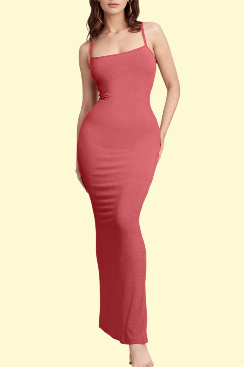 bodycon dress with built in shapewear Square Neck Tummy Control Built-in Shapewear Ruched Bodycon Mini Dress