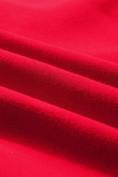 Casual Valentine’s outfit for women – red sweater